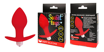 Анальная втулка с вибрацией Sweet toys