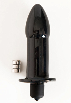 Вибровтулка 9 см черная ToyFa Black&Red