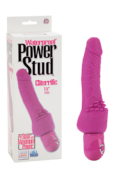 Вибромассажер Power Stud Cliterrific Dongs 7,5" розовый