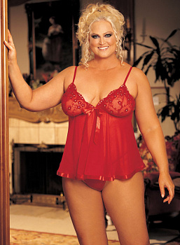 Потрясающий обольстительный пеньюар со стрингами черного цвета