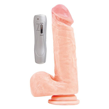 Вибратор RealStick #101 телесный 19 см 7 режимов вибрации