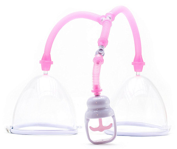 Помпа для груди с двумя чашками