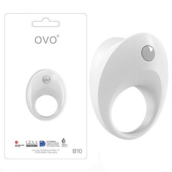 Эрекционное кольцо, белое Ovo
