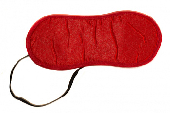 Маска на глаза спандекс красный