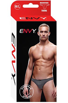 Тонги, трусы мужские, черная полоска M/L