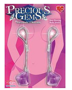 Аметистовые капли на соски "PRECIOUS GEMS"