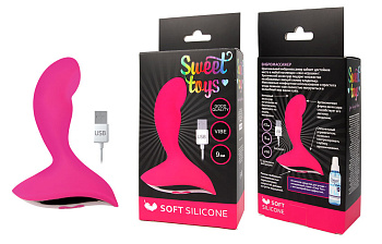 Вибромассажер анальный L 90 мм D 30 мм, 10 режимов вибрации Sweet toys