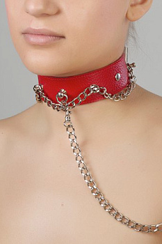 Ошейник  красный