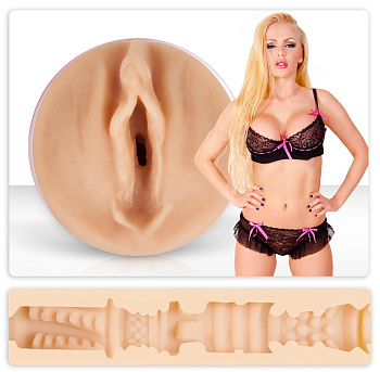 Двухсторонний реалистичный мастурбатор копия вагины и ануса Катя Самбука