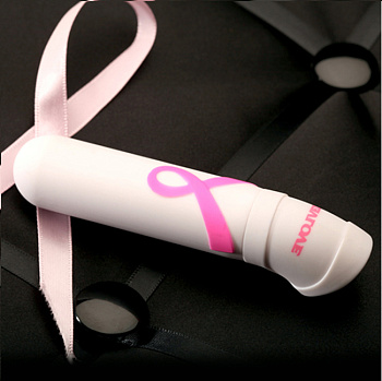 Белый вибратор с эмблемой