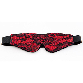 Кружевная маска красная