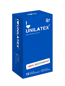 Презервативы Unilatex классические 15 шт