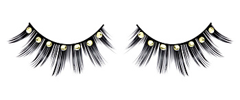 Дикие черные ресницы