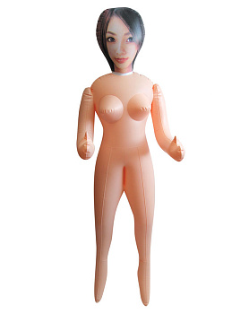 Кукла надувная с двумя отверстиями 155 см