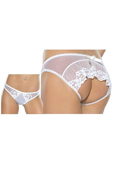 Трусики открытые сзади /цвет экрю/-L/XL