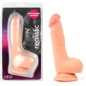 Фаллоимитатор с прорисованной текстурой