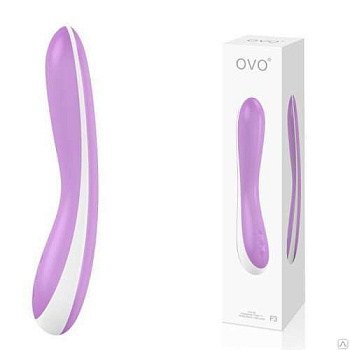 Вибратор OVO F3-6 розово-белый