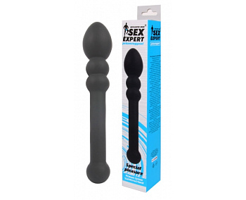 Анальный стимулятор-фаллос, длина 21 см, диаметр 3x4 см