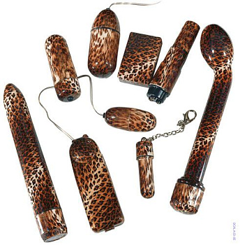Стильный набор игрушек леопардового цвета