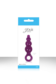 Анальная пробка Jolie - Ripples мини фиолетовая