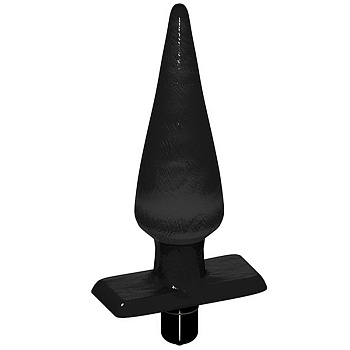 Анальная пробка Power Trainer Black с вибрацией черная