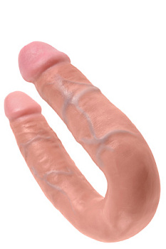 Фаллоимитатор двухсторонний U-SHAPED MEDIUM DOUBLE TROUBLE