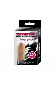 Насадка-удлинитель латексный с усиками на 6 см