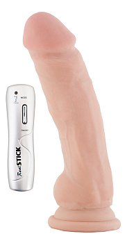 Вибратор на присоске телесный, 20 см 4,1 см