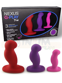 Nexus G-Play Trio с вибрацией (красный, фиолетовый и розовый)