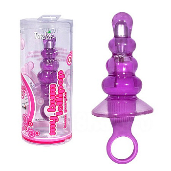 Вибрирующая анальная втулка-елочка