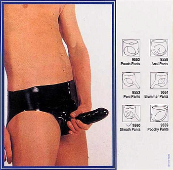 Латекс трусы с полостью и фаллосом