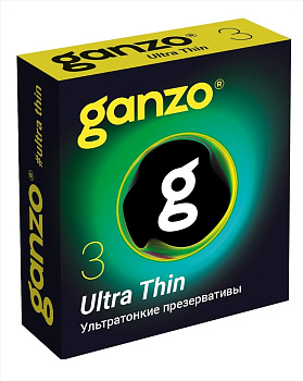 Презервативы Ganzo Ultra thine Ультра тонкие 3 шт