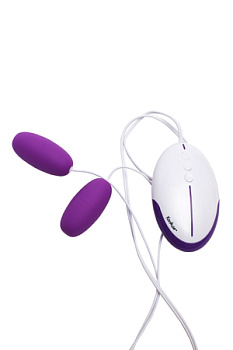 Вибро-яйцо MY BALL двойное с дистанционным управлением на проводе фиолетовое