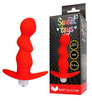 Анальная пробка-елочка с вибрацией Sweet toys