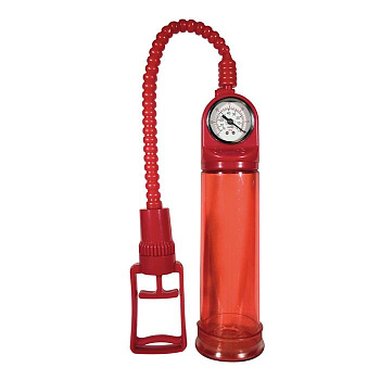 Вакуумная помпа с манометром "Pump Master Red"