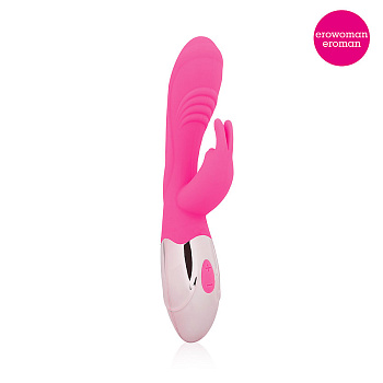 Вибратор со стимуляцией клитора силикон 10 режимов вибрации USB