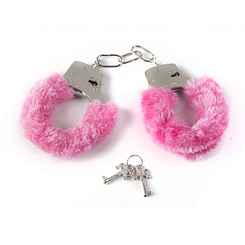 Наручники Lola Toys Bondage Furry Cuffs, розовые