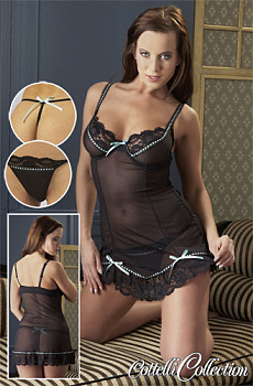 Сорочка из мелкой сетки