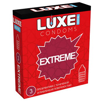 Презервативы Luxe ROYAL точечные 3 шт
