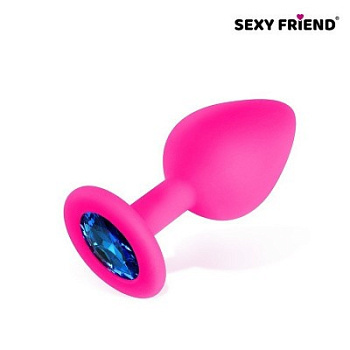 Втулка силикон розовый/синий 3,5 см