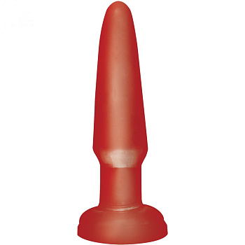 Анальная втулка красная, L=10,9см