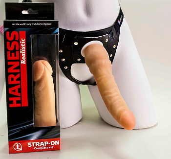 Страпон с поясом "HARNESS" L 193 мм D 35 мм