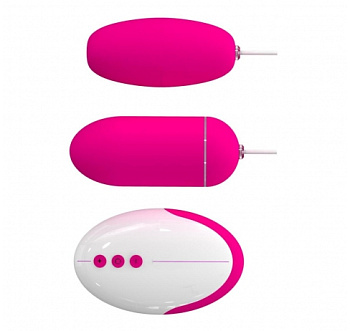 Виброяйца Odeco (2 шт.) с дистанционным управлением на проводе (темно-розовый)