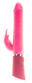 Вибратор Escalation Rabbit Odeco (розовый с черной ручкой)