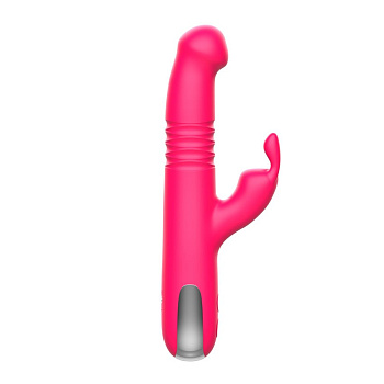 Вибратор со стимулятором клитора возвратно-поступательный, ротация