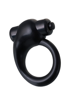 Виброкольцо силикон черное
