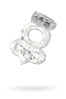 Виброкольцо на пенис TOYFA  прозрачный