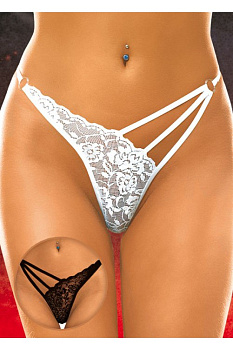 ТРУСИКИ С КРУЖЕВОМ M/L черные