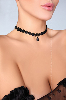 Украшение на шею черный Choker 22396
