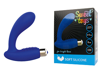 Массажер простаты D 30 мм, цвет синий Sweet toys